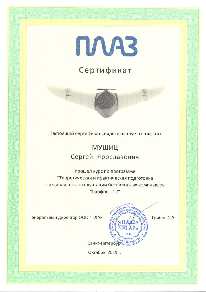 сертификат Плаз 2